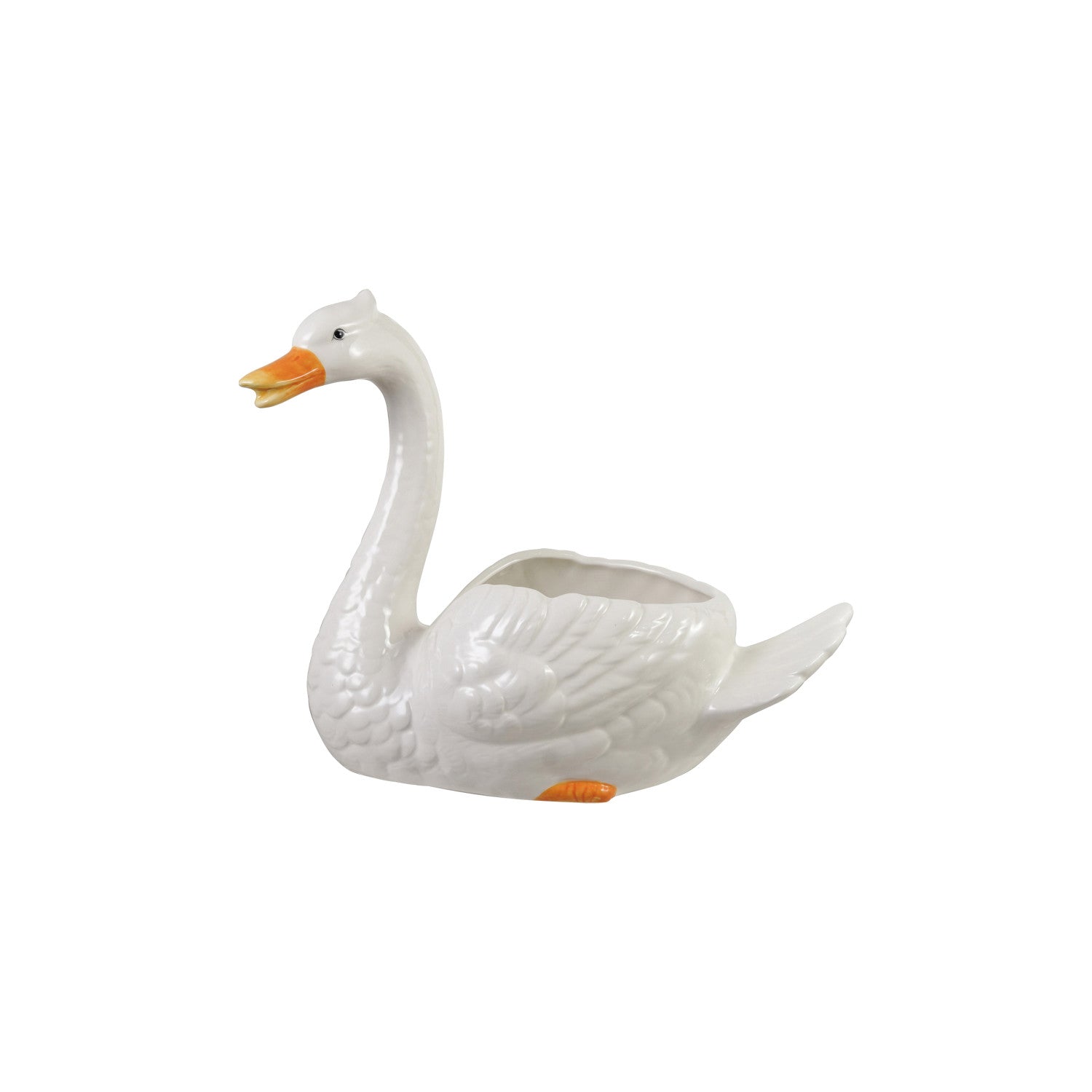 Hand Painted Swan Planter