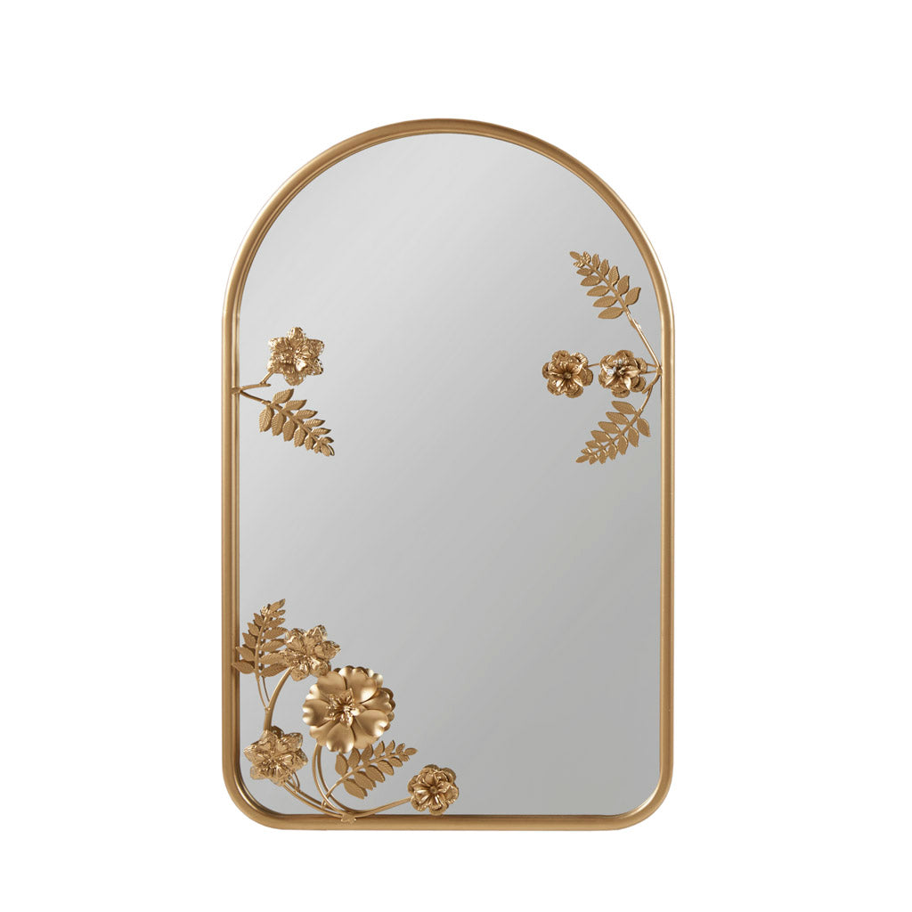 Adaline Gold Scalloped Wood Wall Mirror