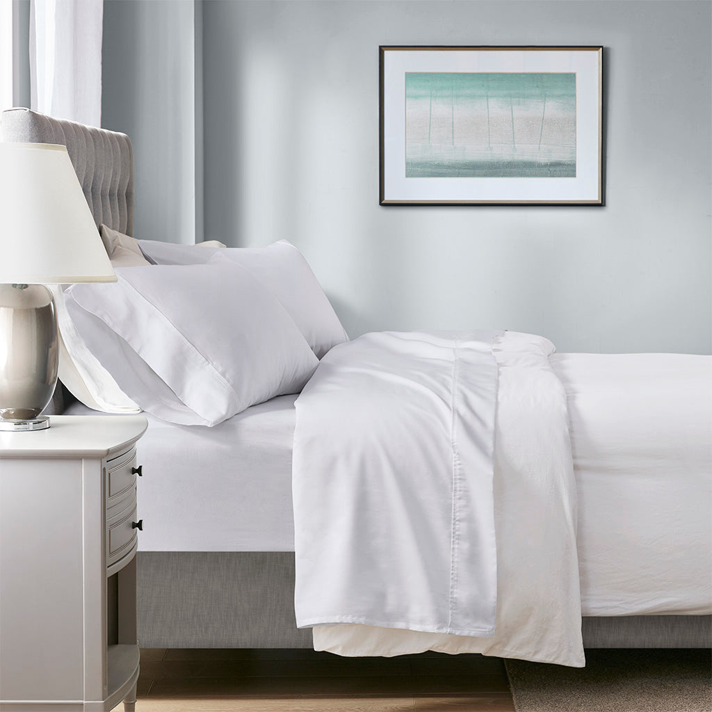 1000 Thread Count HeiQ Smart Temperature Cotton Blend 4 PC Sheet Set