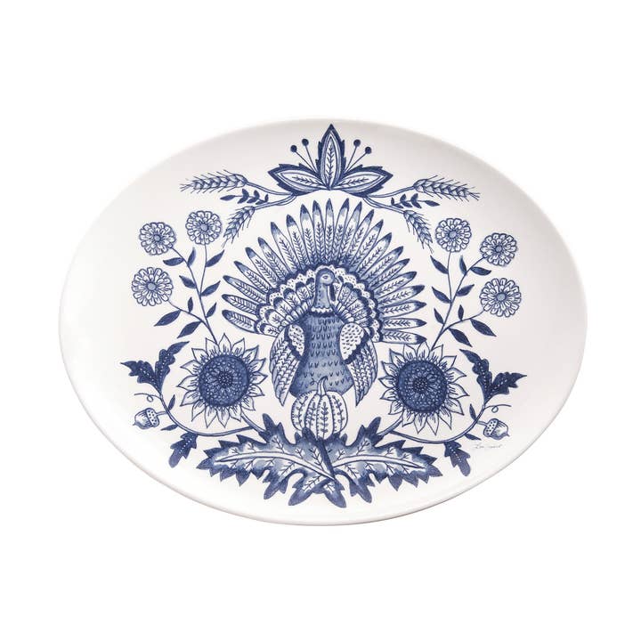 Blue Harvest Thanksgiving Platter