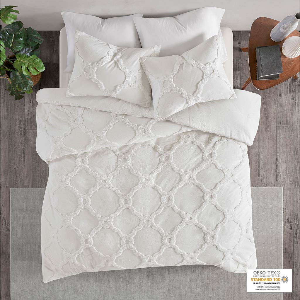 Pacey 6 Piece Cotton Sateen Duvet Cover Set