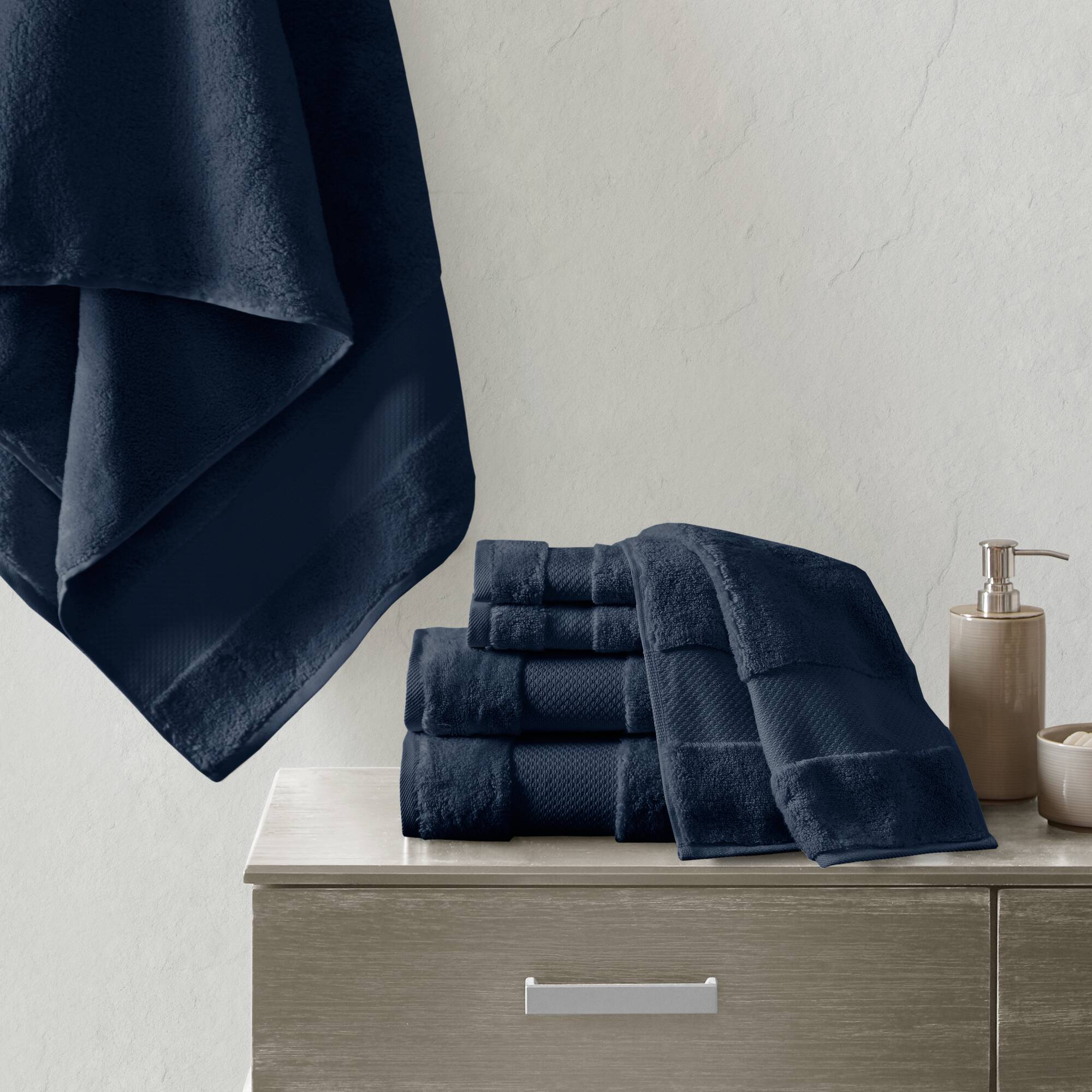 Turkish Cotton 6 Piece Bath Towel Set
