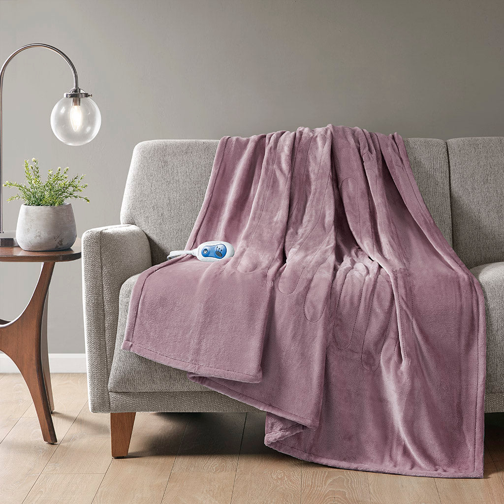 Heated Plush Throw