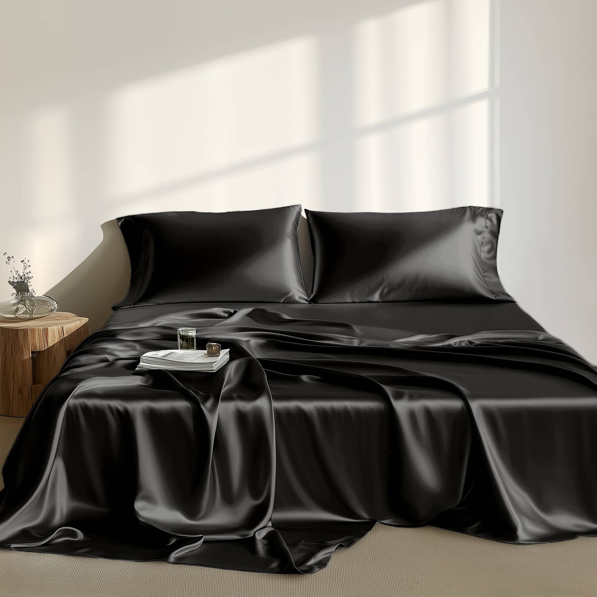 Satin Luxury 6 PC Sheet Set