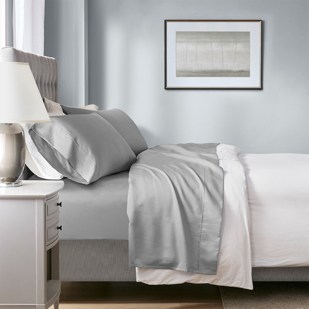 1000 Thread Count HeiQ Smart Temperature Cotton Blend 4 PC Sheet Set