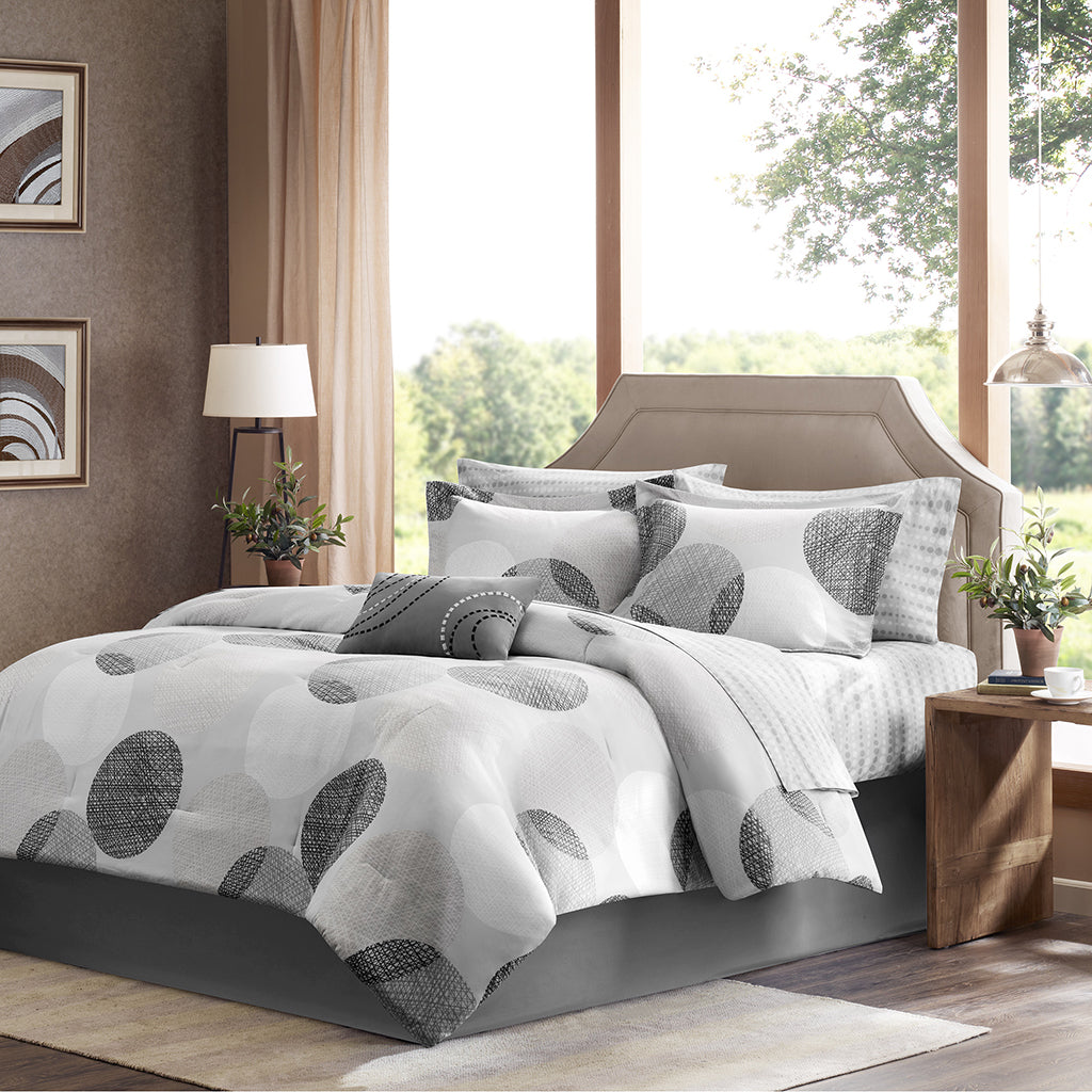 Knowles 9 Piece Comforter Set with Cotton Bed Sheets