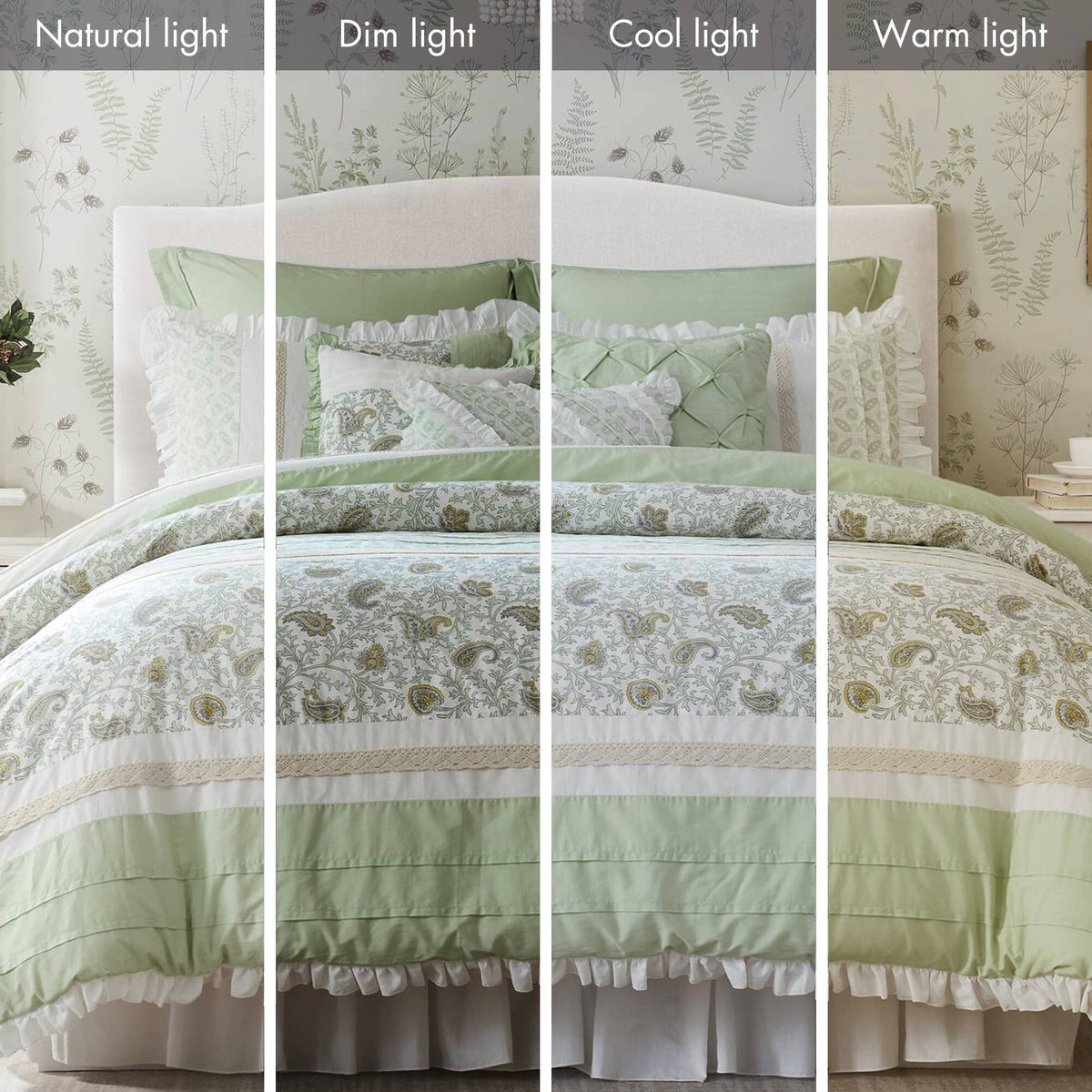9 Piece Cotton Percale Comforter Set