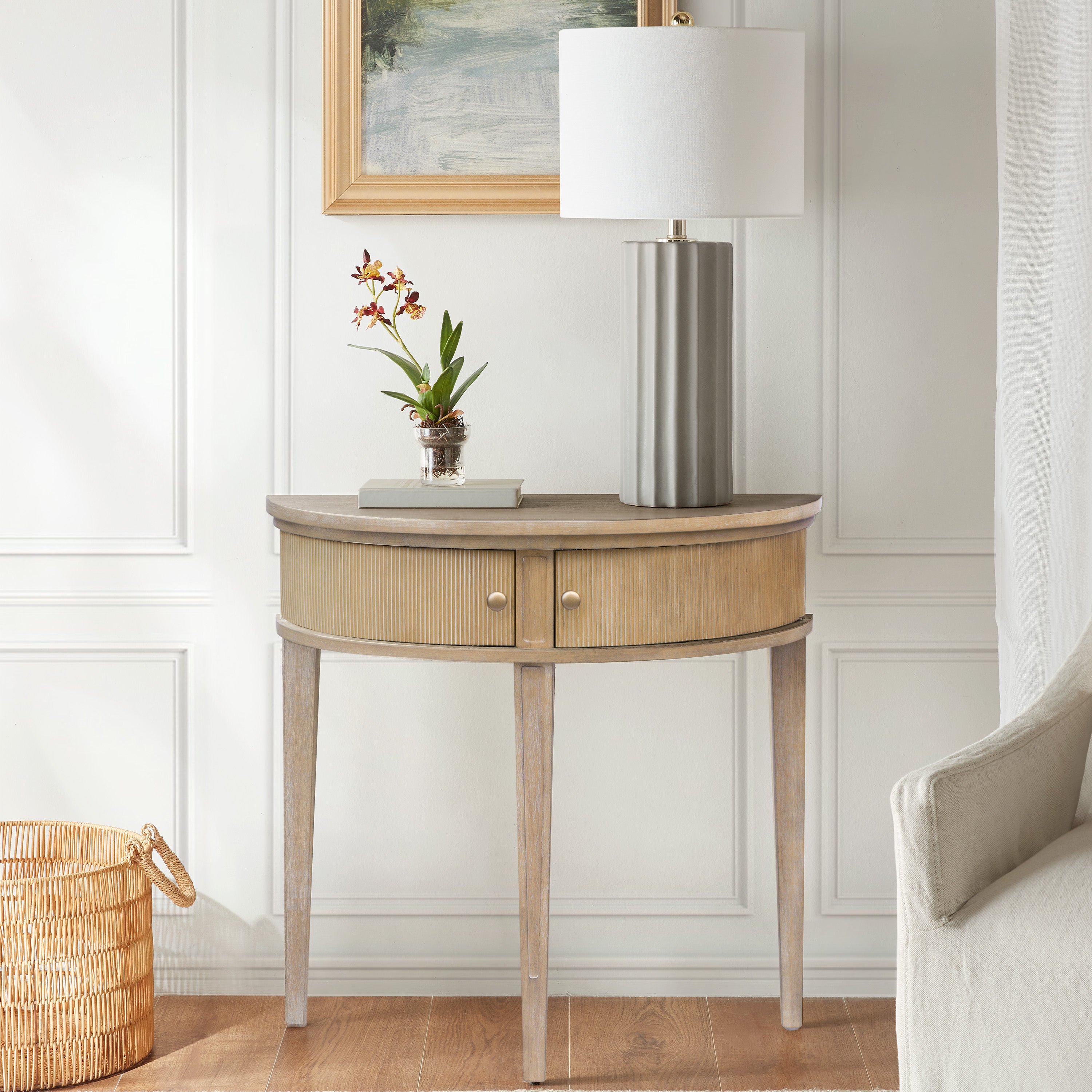 Crestview Storage Console Table 36"W