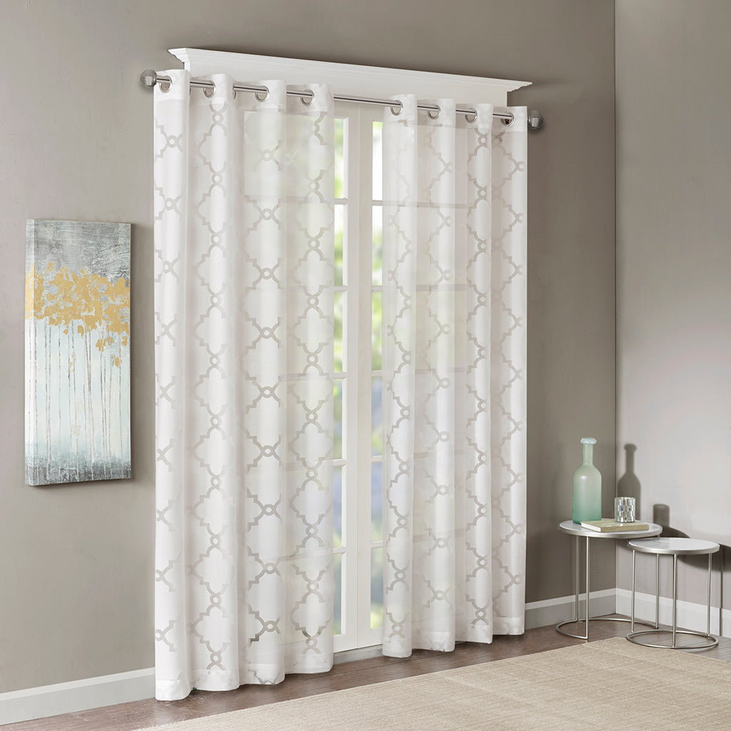 Eden Twist Tab Lined Window Curtain Panel
