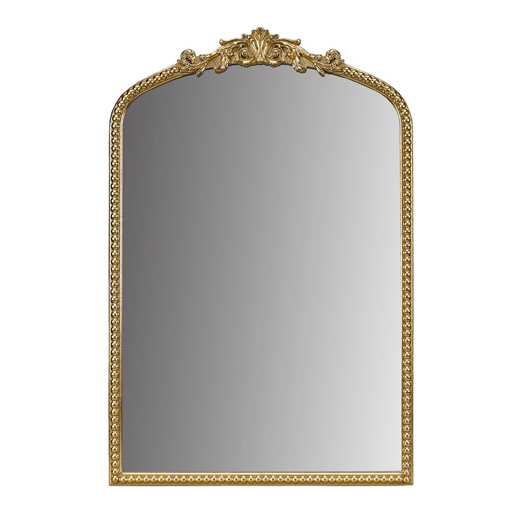 Lilbeth Gold Metal Arch Wall Mirror