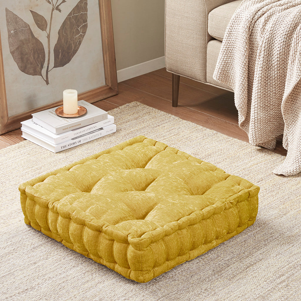 Azza Poly Chenille Lounge Floor Pillow Cushion
