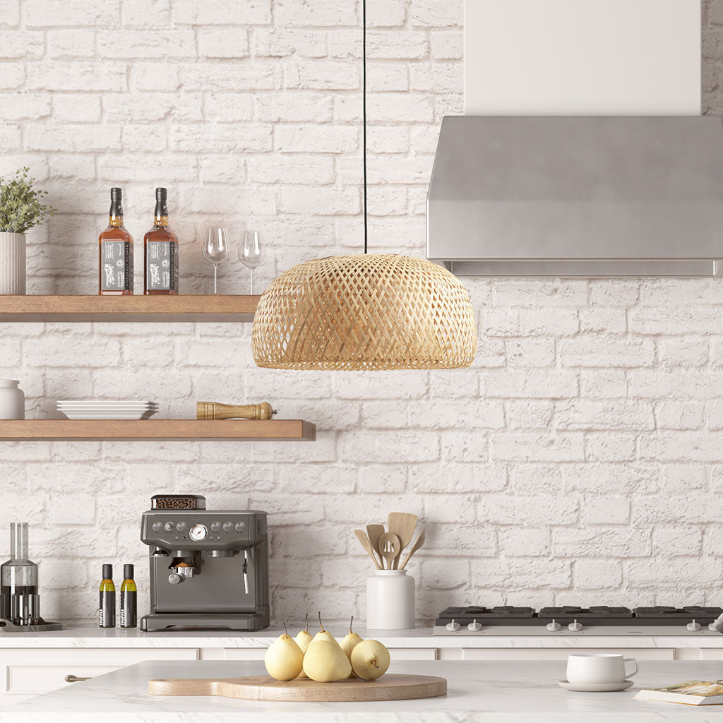 Astrid 9" Diameter Bell Shaped Hanging Glass Pendant Light