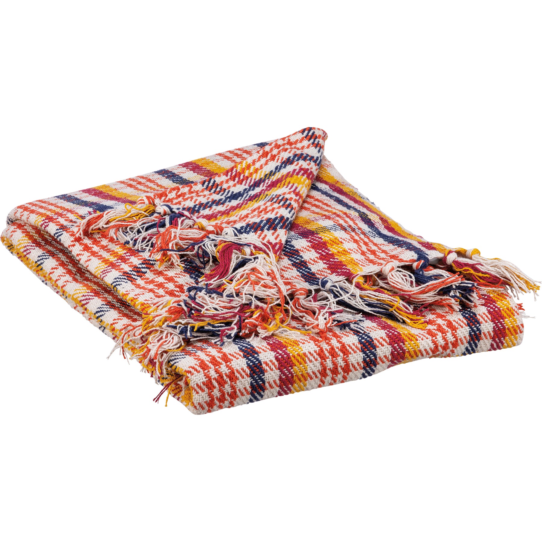 Happy Plaid Throw