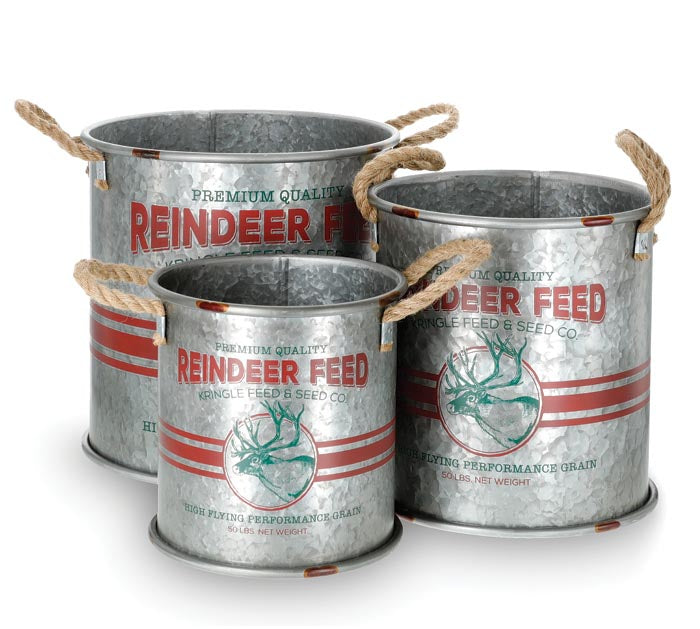 Reindeer Feed Nested Containers (S/3)