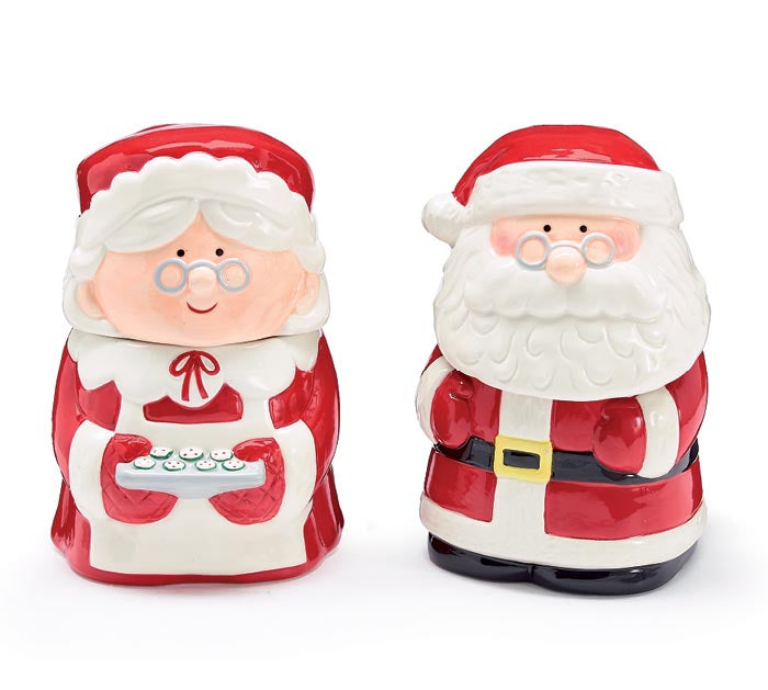 Santa & Mrs. Claud Candy Dishes (S/2)