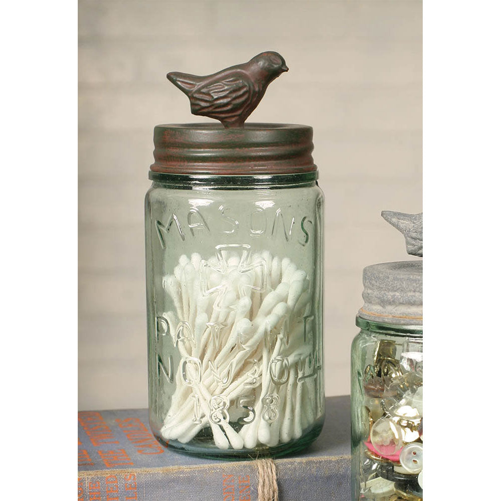 Rustic Songbird Mason Jar