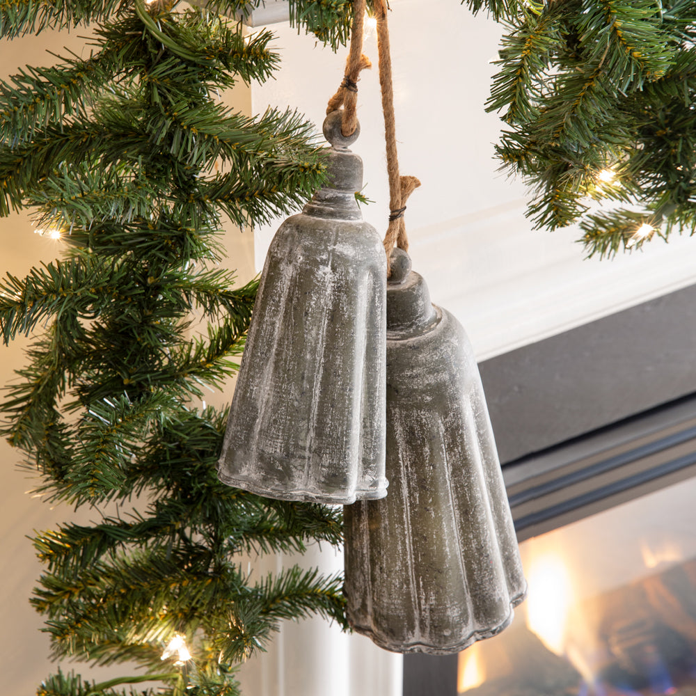 Galvanized Holiday Bells (S/2)
