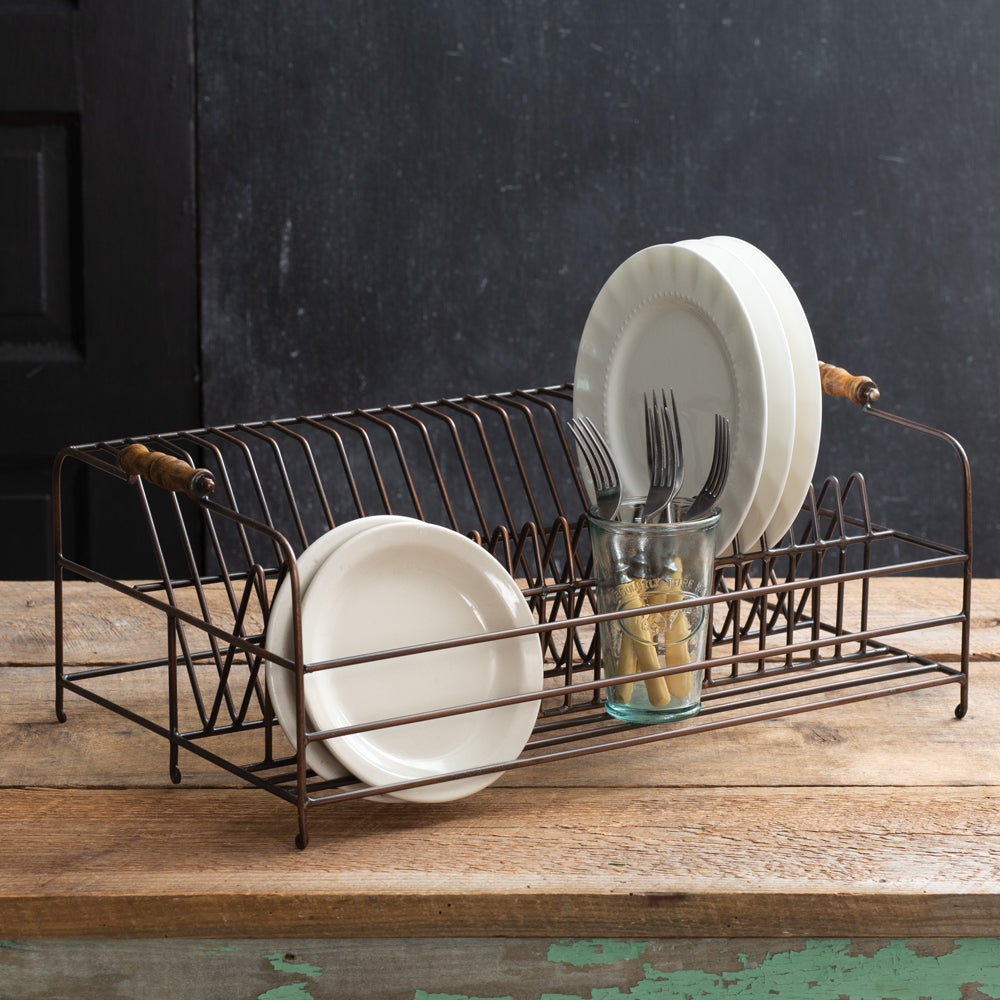Antique Brass Plate Rack