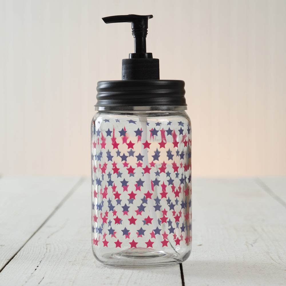 Patriotic Print Soap/Lotion Dispenser
