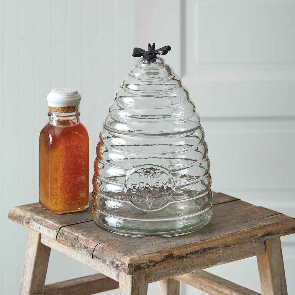 Honey Hive Glass Canisters