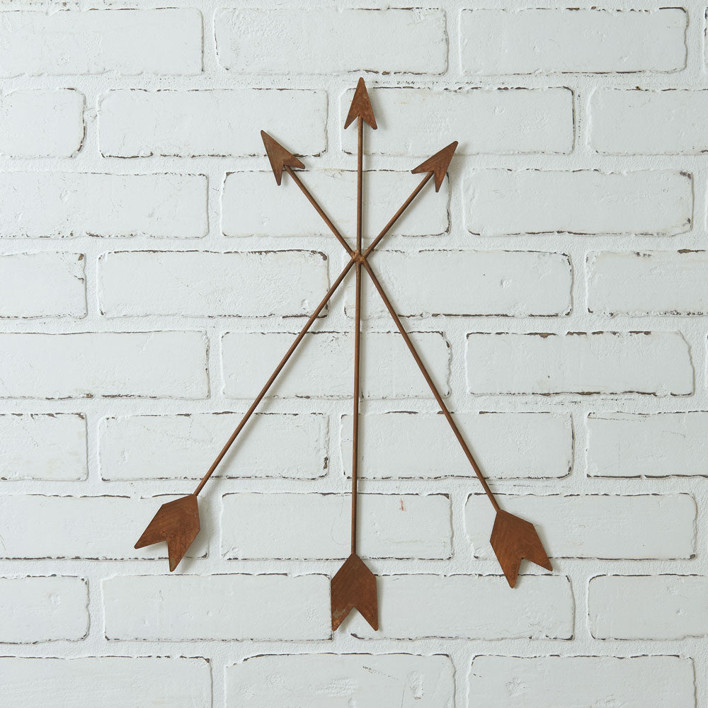 Antiqued Crossing Arrows