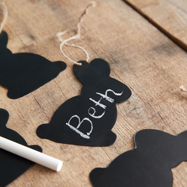 Cutout Bunny Chalkboard Tags (S/2)
