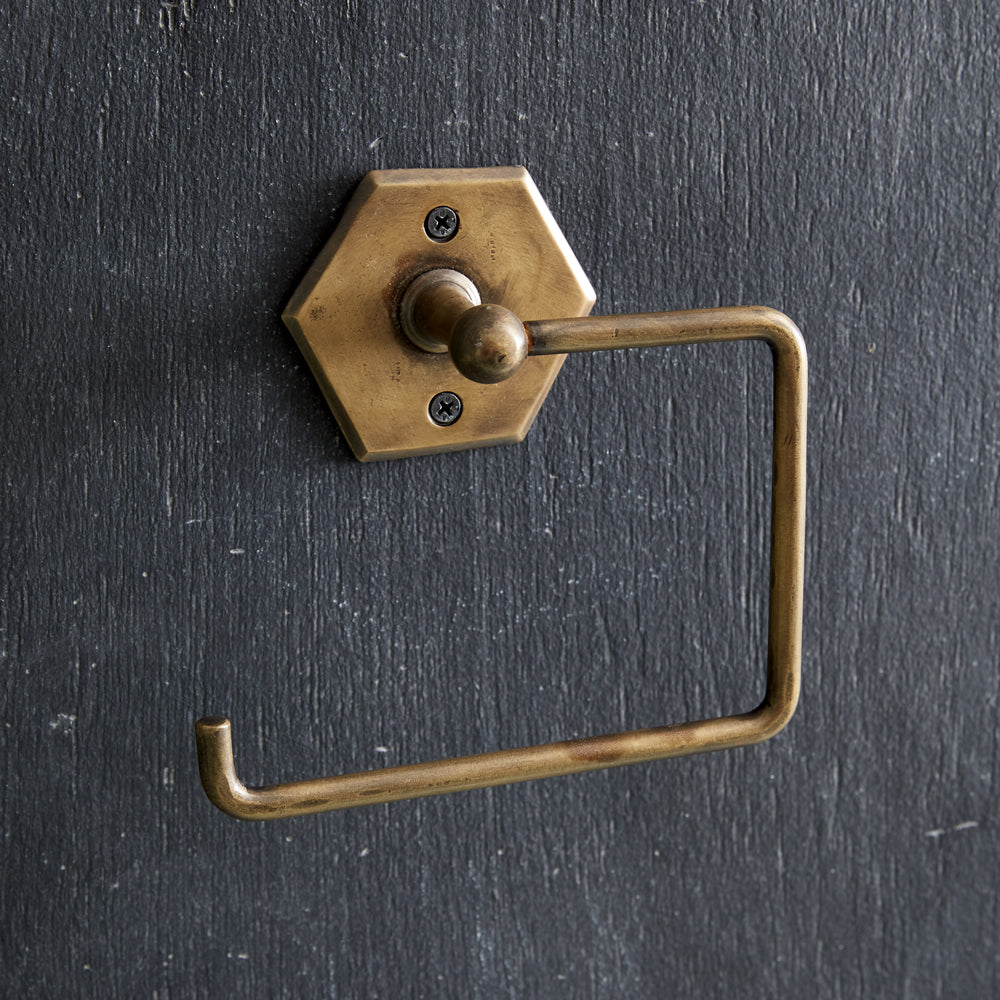 Antique Brass Towel Holder (S/2)