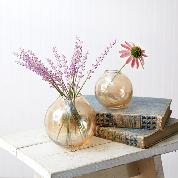 Blown Glass Bud Vases (S/2)