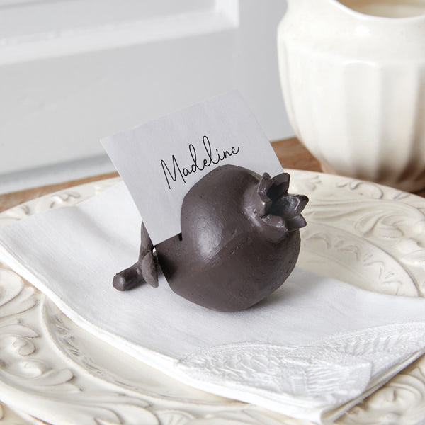 Pomegranate Place Card Holder - (S/2)