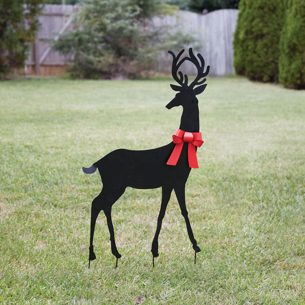 Holiday Buck Garden Stake
