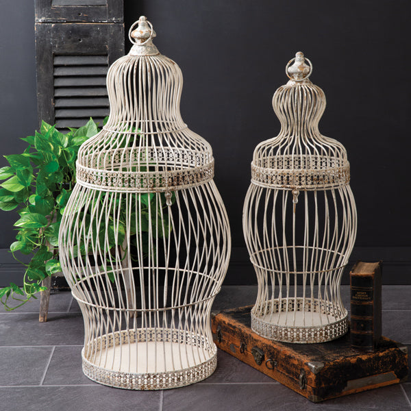 Iron Victorian Birdcages (S/2)