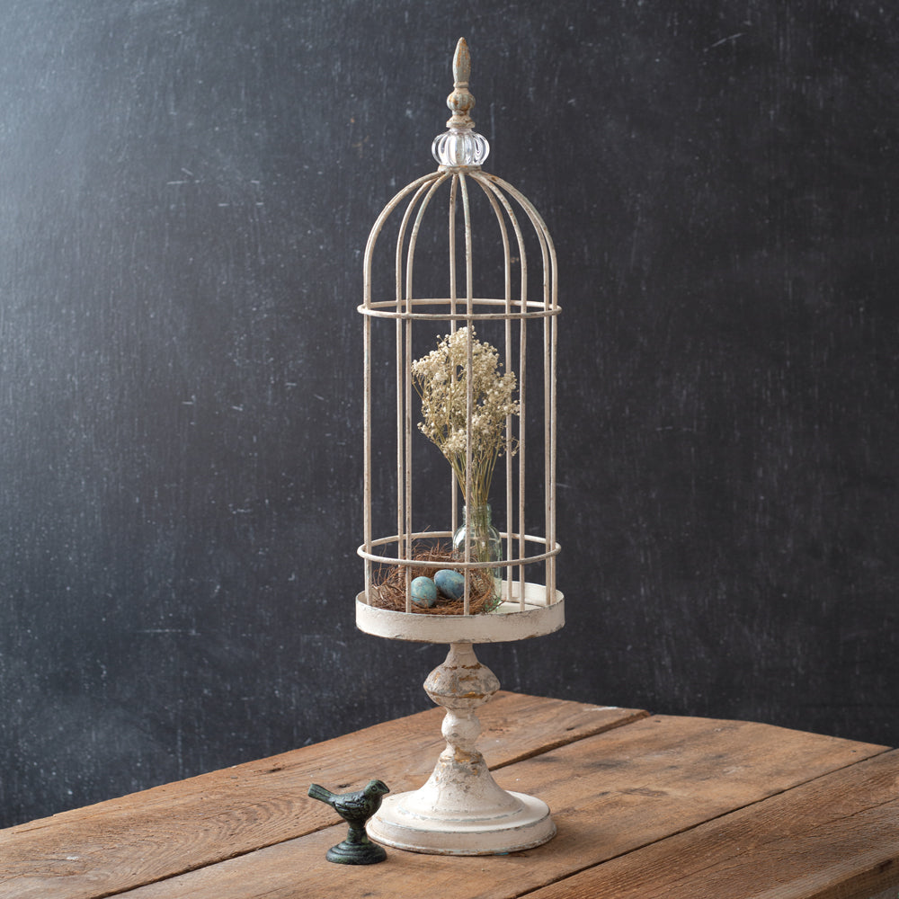 French Tall Wire Cloche w/ Stand (Short)
