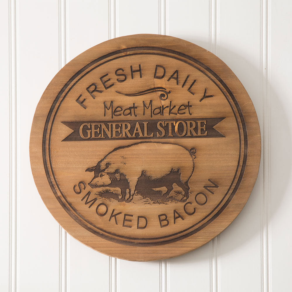 General Store Wood Lazy Susan