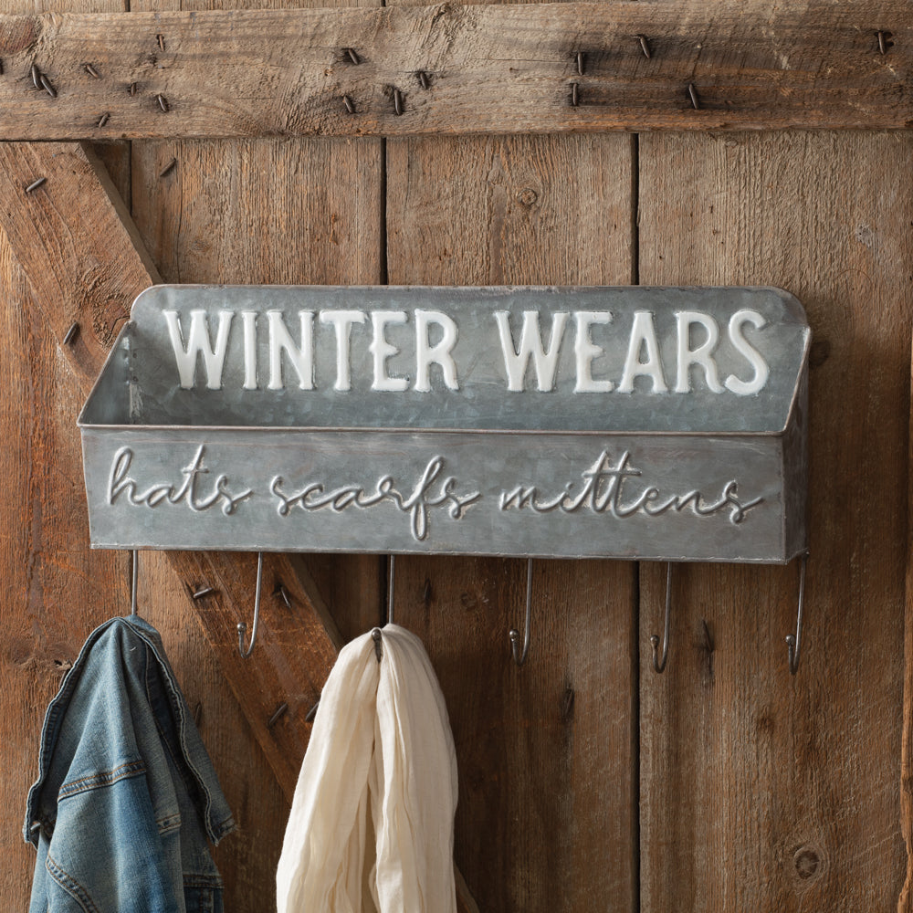Winter Wears Rack w/ Hooks