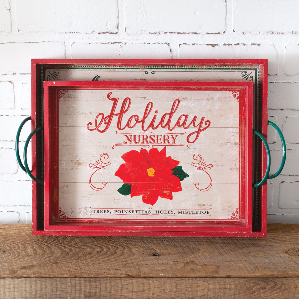 Vintage Styled Trays (S/2)