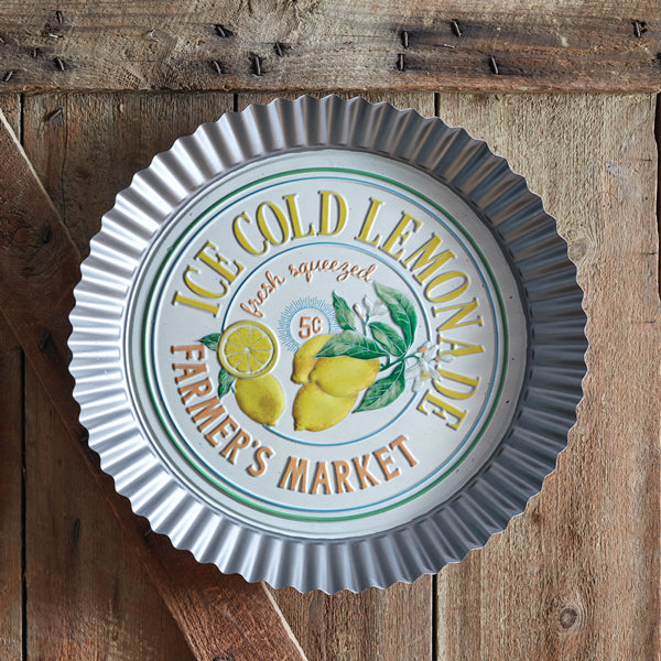 HUGE! Ice Cold Lemonade Bottle Cap Sign