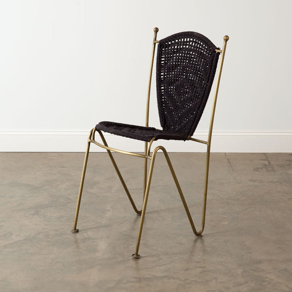 Black Macrame Chair