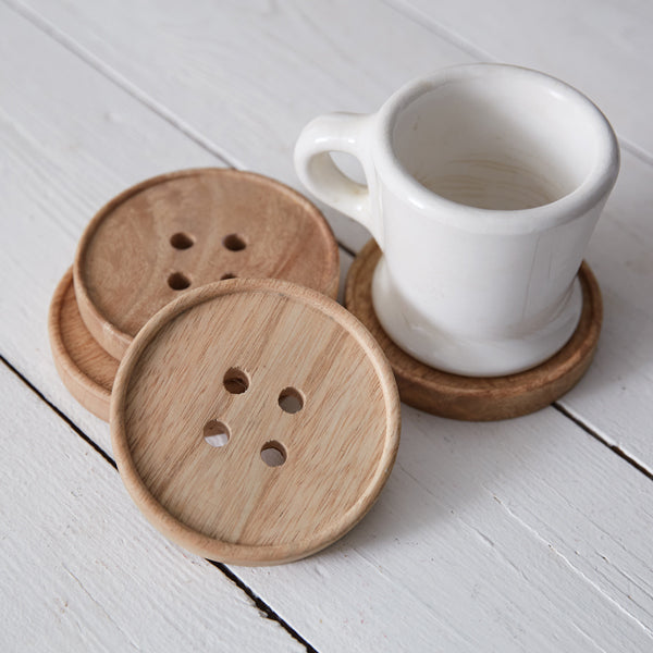 Button Coasters (S/4)