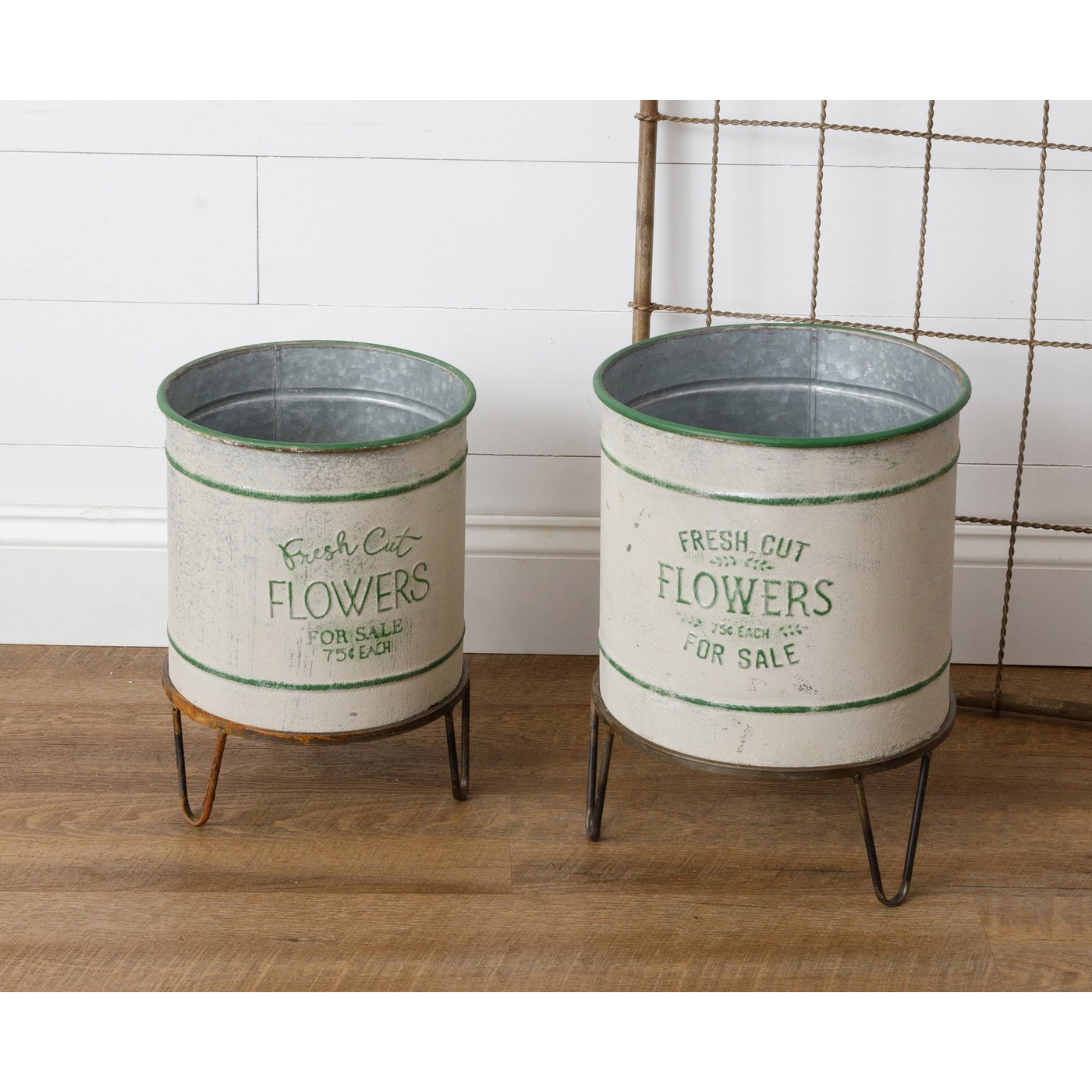 Rustic Fresh Cut Flowers Planter Stand (S/2)