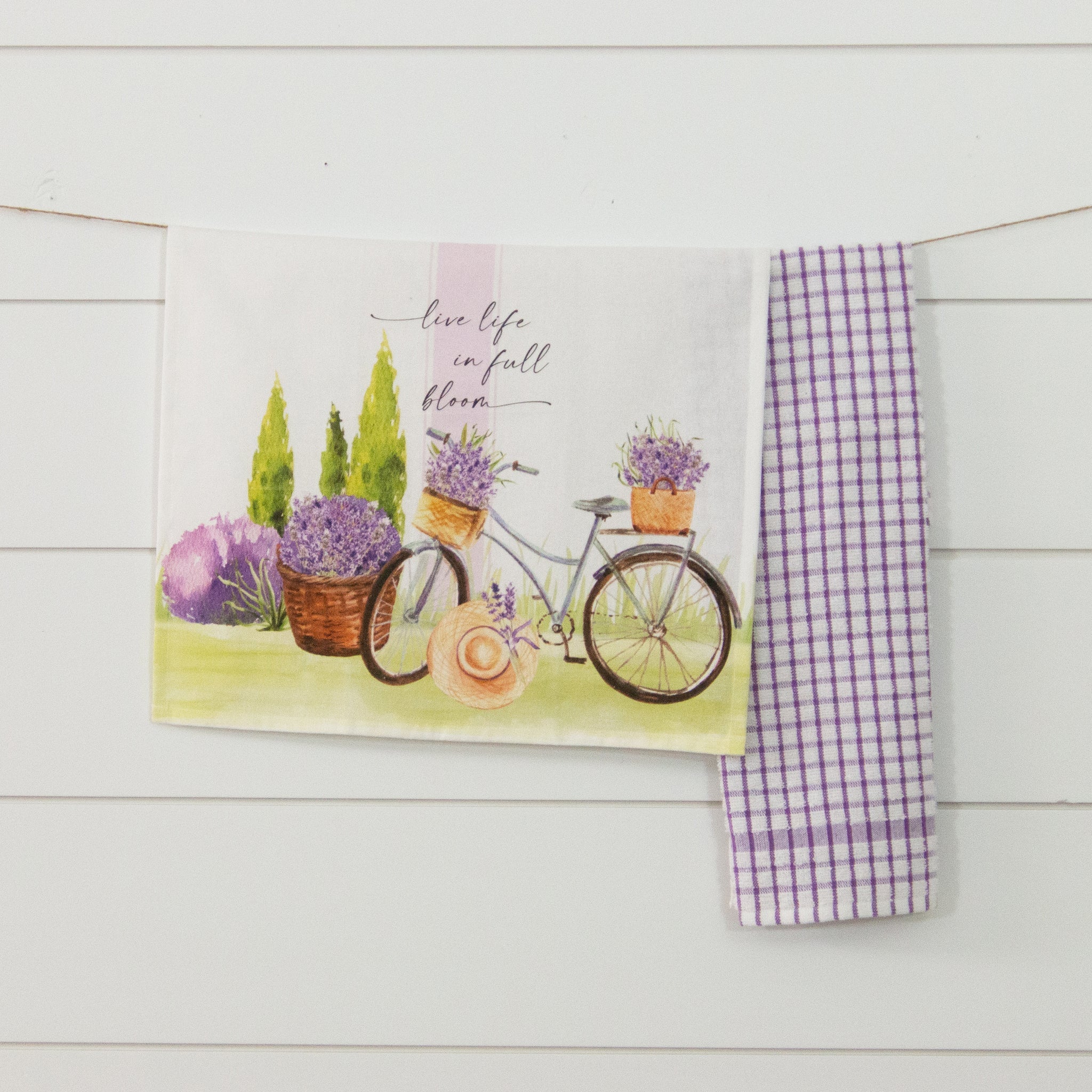 Tea Towels - Live Life In Full Bloom