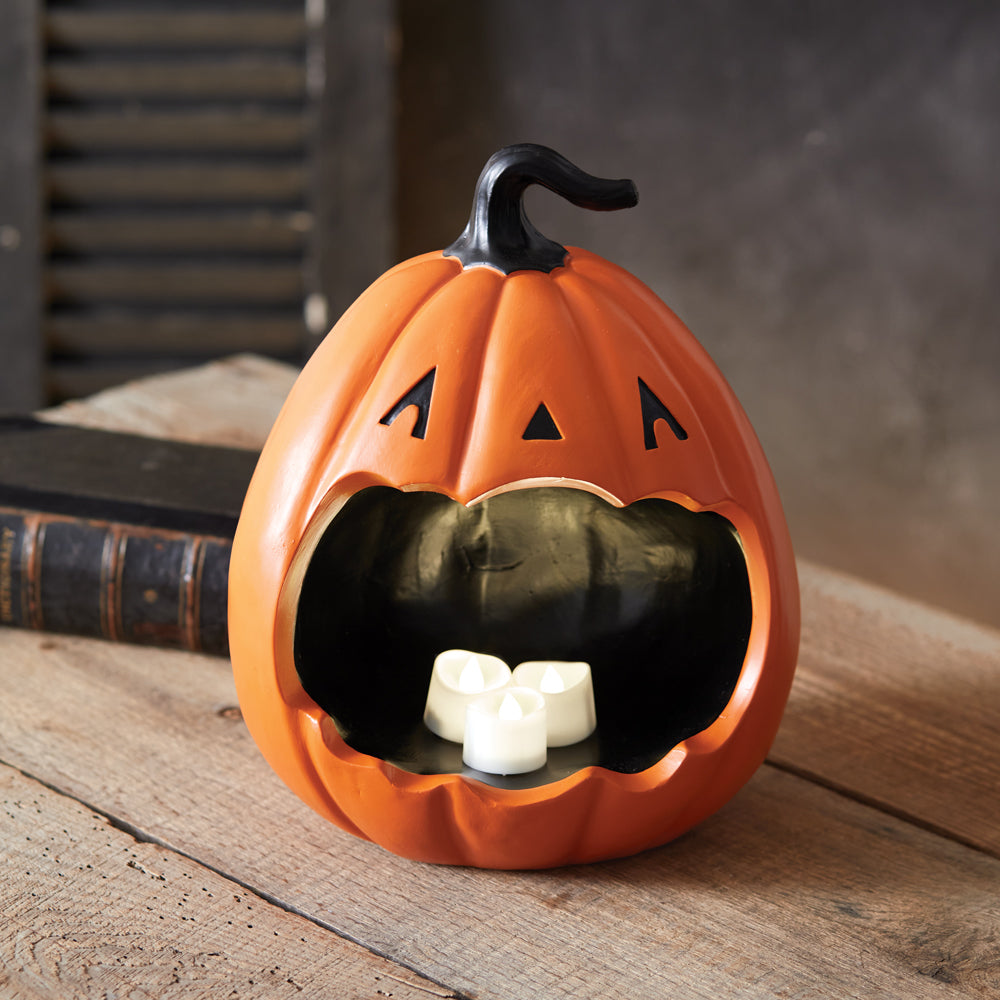 Open Mouth Jack O'Lantern Bowl