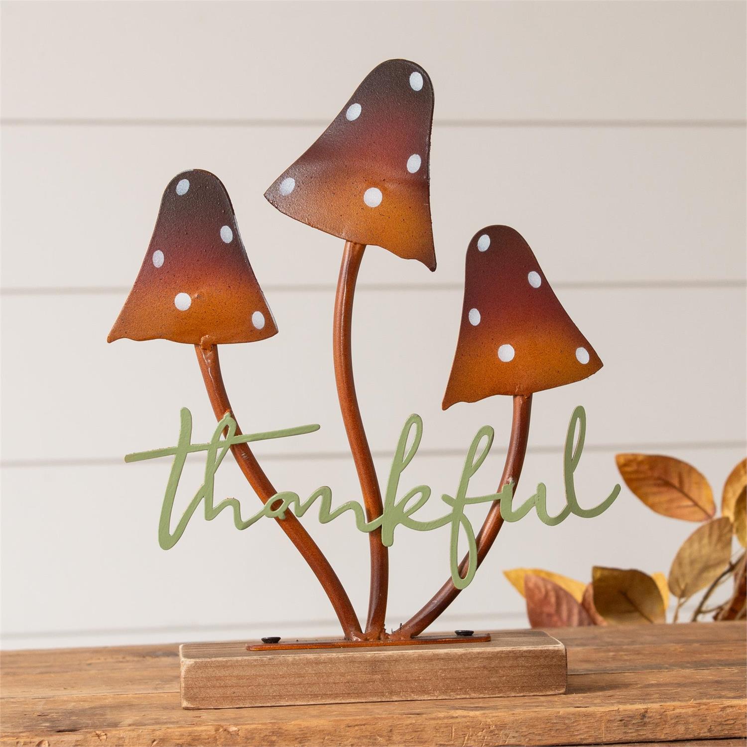 Tabletop Thankful Mushrooms