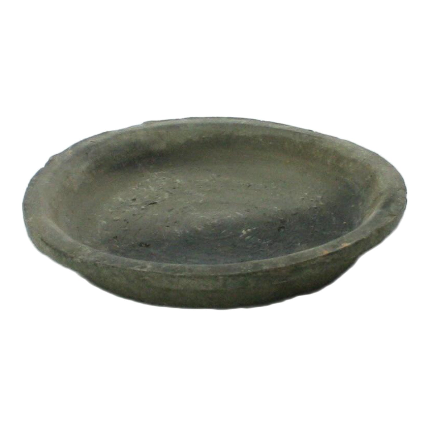 Rustic Terra Cotta Saucer 6.25 in - Moss Grey (5610055729309)