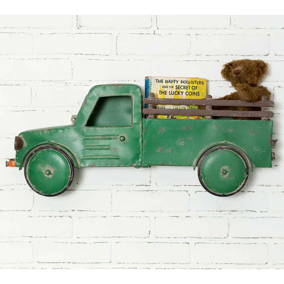 Green Truck Wall Basket (5609929638045)