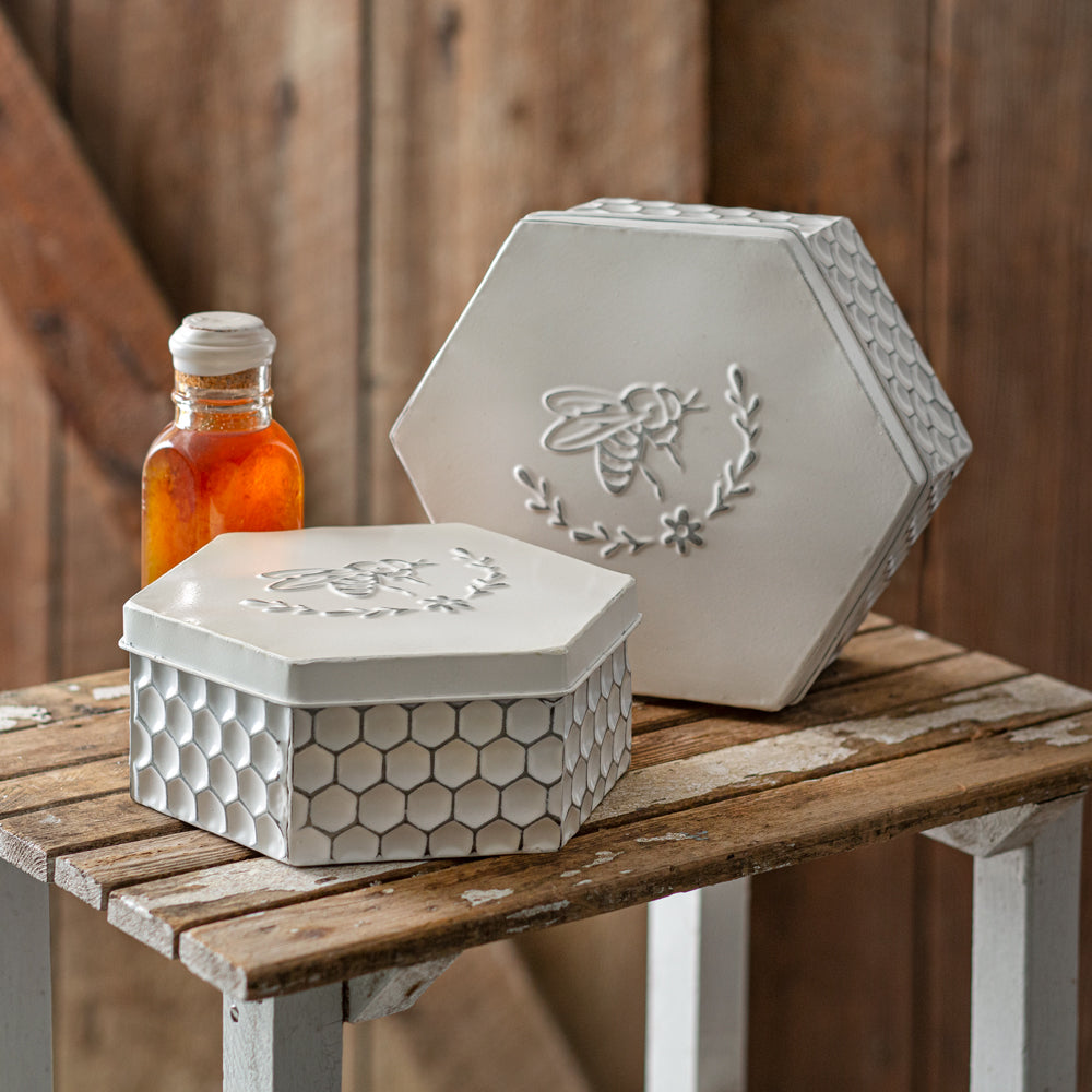Genevieve Bee Boxes (S/2)