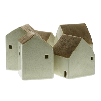 Ceramic White Cottages (S/5)