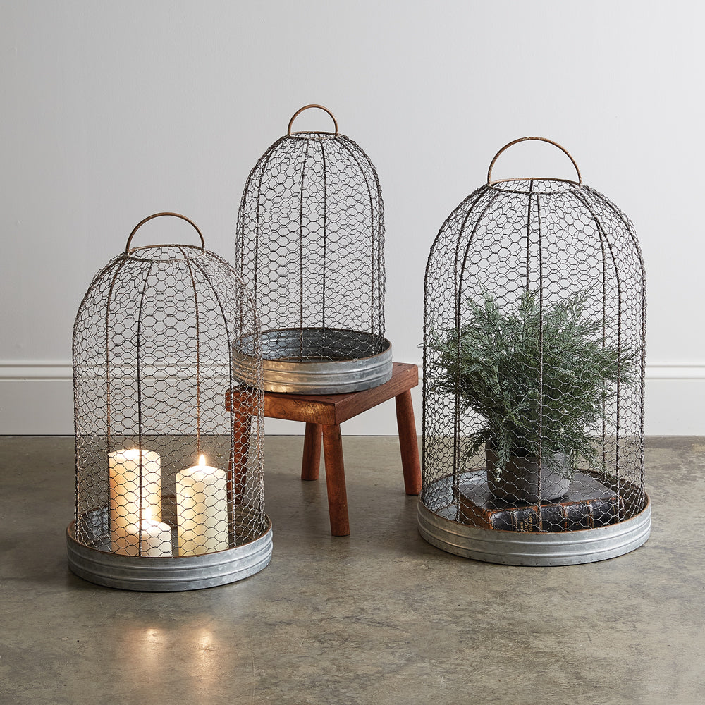 Oversized French Cloche w/ Covers