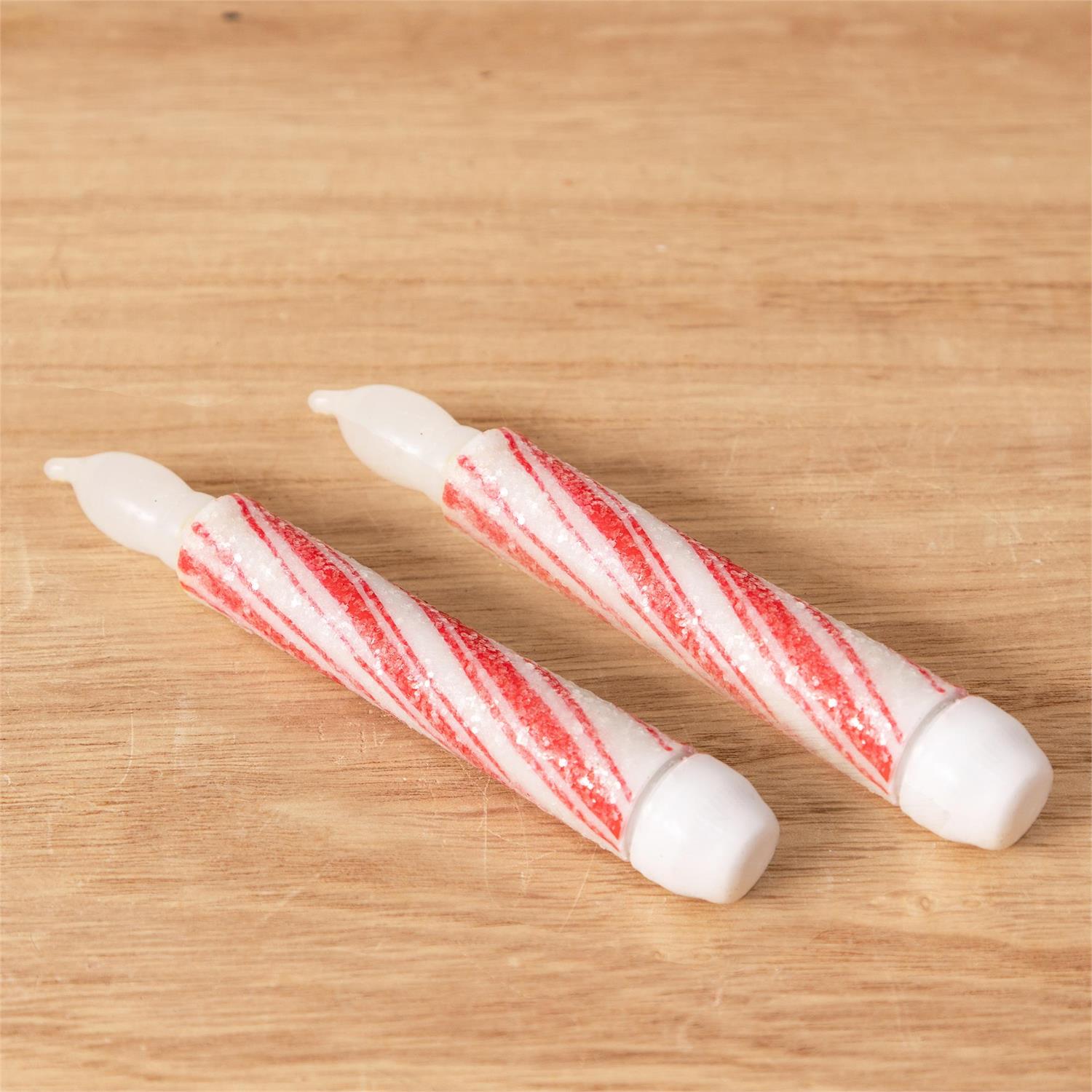 LED Candle - Peppermint Tapers