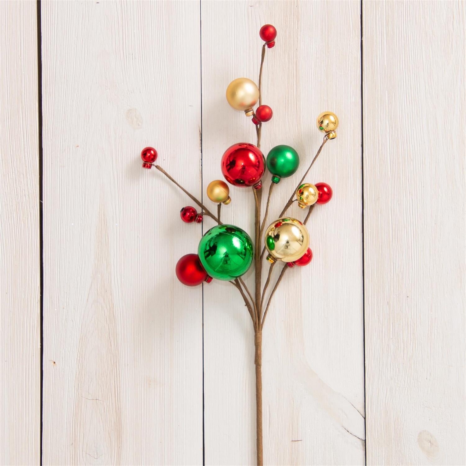 Branch - Red, Green, And Gold Ornaments