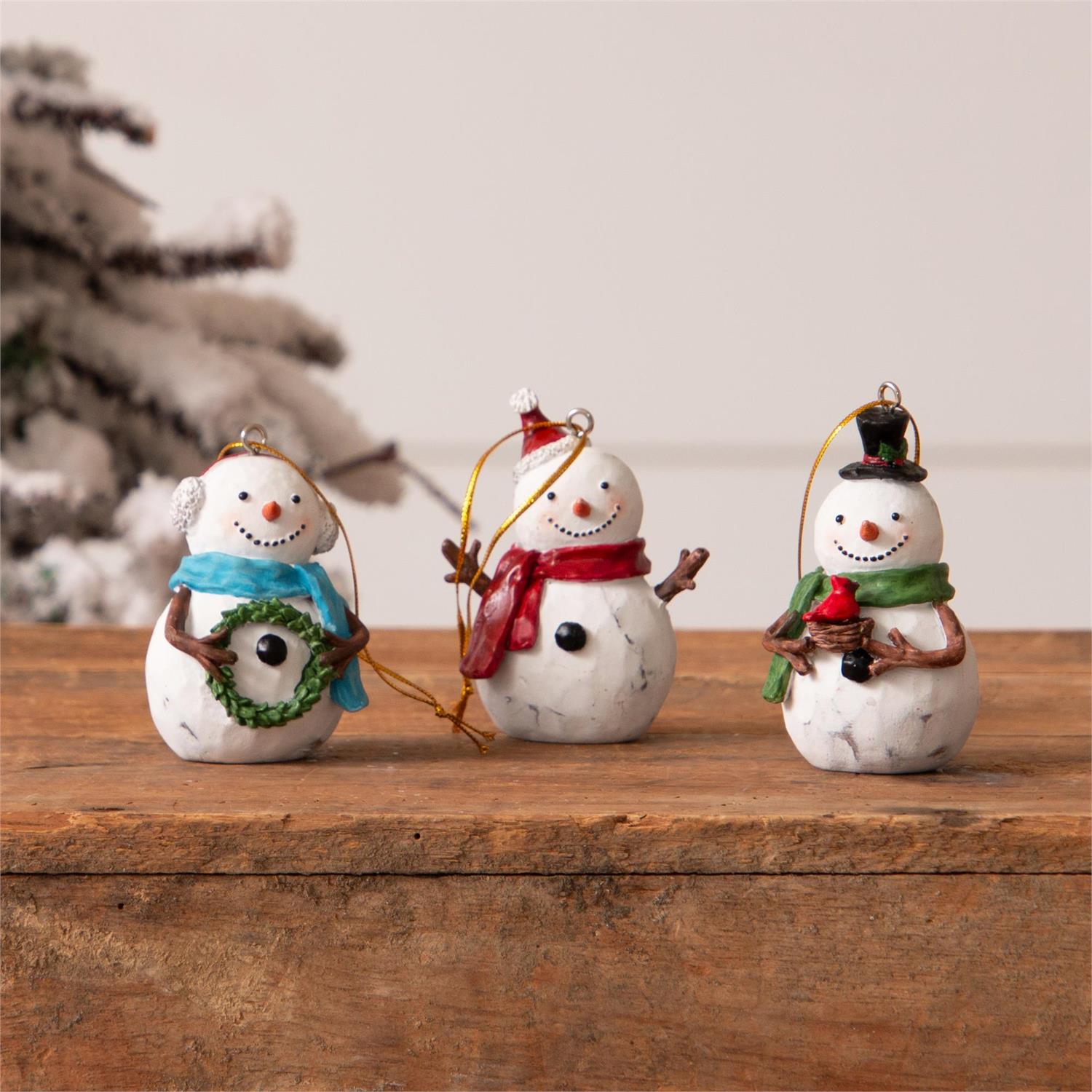 Ornaments - Cheery Snowmen
